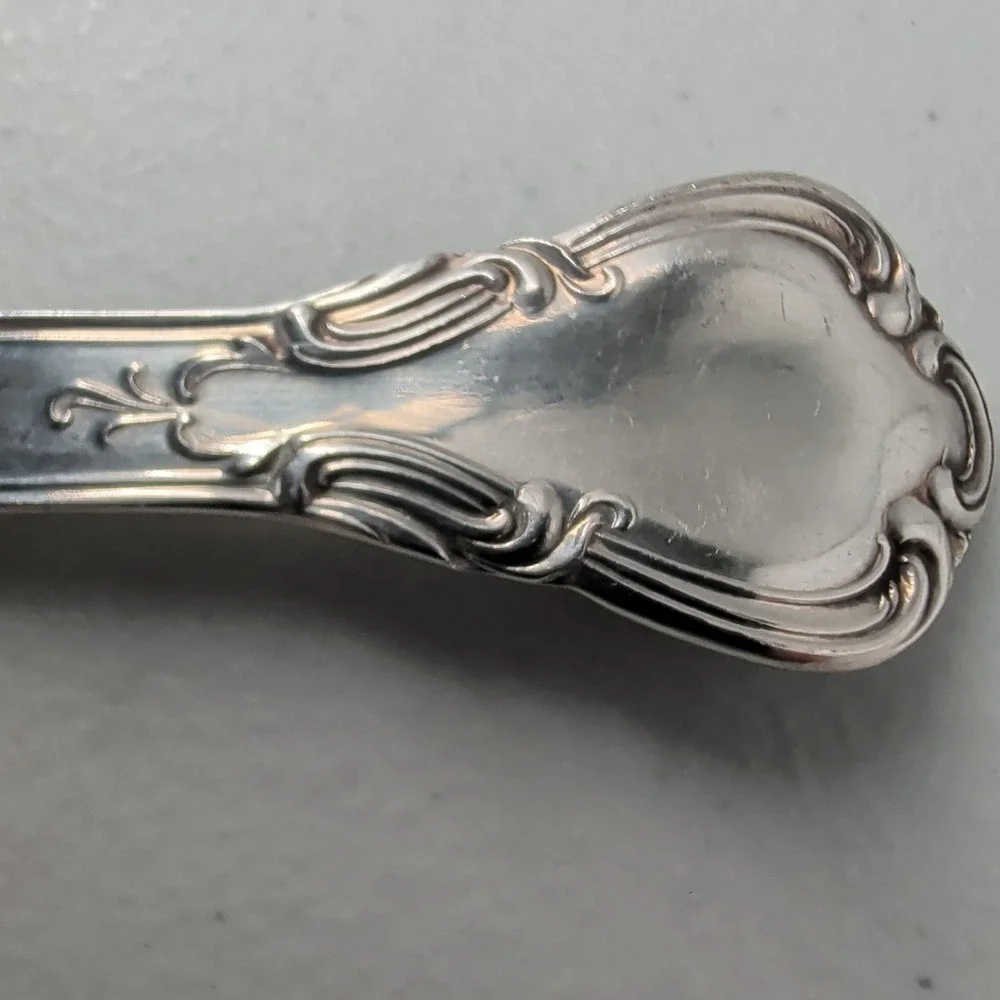 Gorham Chantilly Sterling Silver Teaspoons Set of 12 Monogram Pat. Mark 97